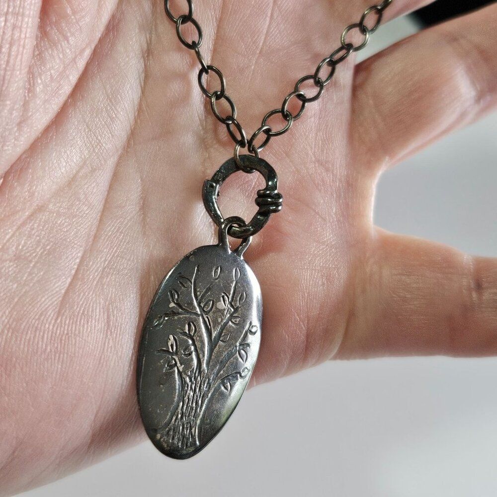 Silpada sterling silver family tree of life necklace 19-21.5"